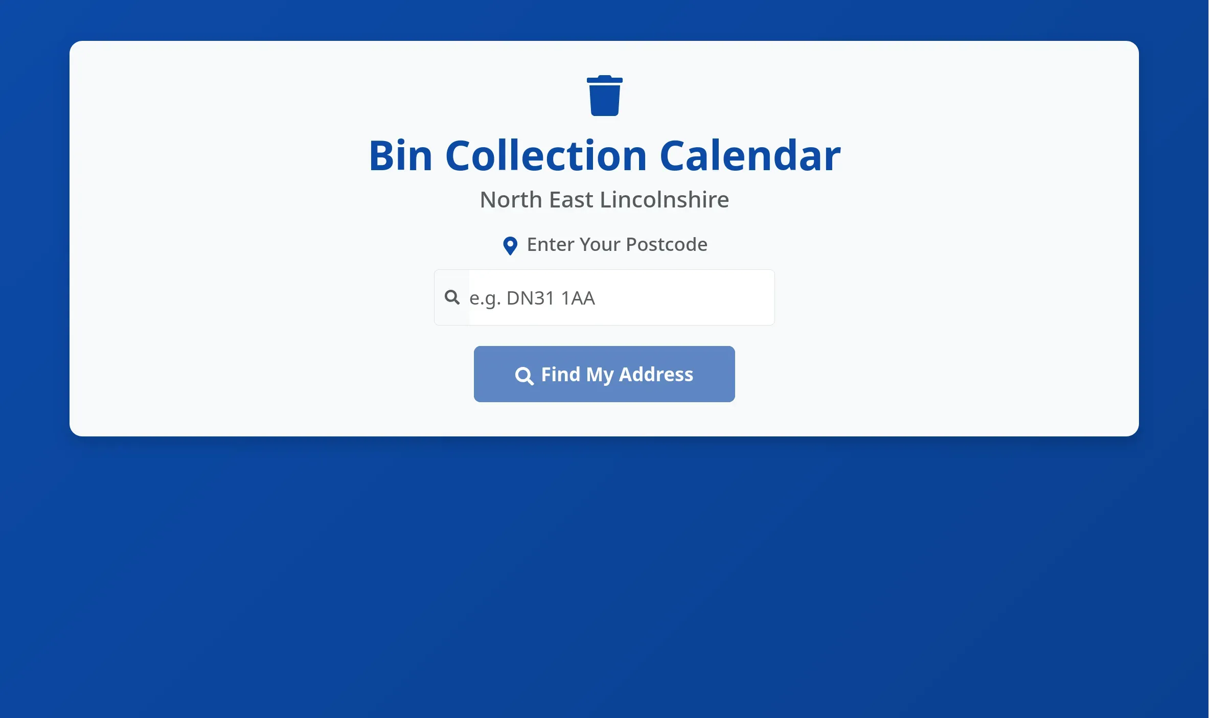 NE Lincs Bin Days screenshot